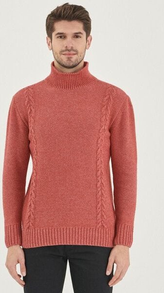 ORGANICATION Rollkragenpullover aus Bio-Merinowolle und Bio-Baumwolle