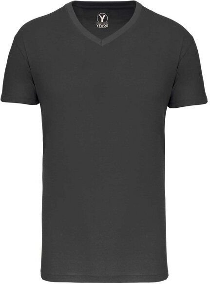 YTWOO Basic Herren T-Shirt mit V-Ausschnitt aus Bio-Baumwolle