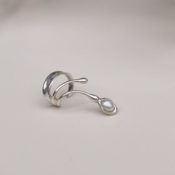 Nella & Sina Earcuff - Kleine Sina mit Perle | Ohrring