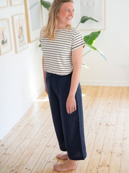 FUXBAU Frauen Leinenhose