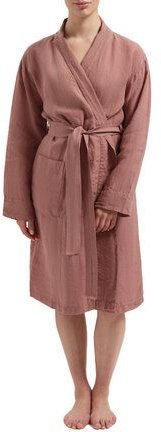 Yumeko Kimono Bademantel Gewaschenes Leinen