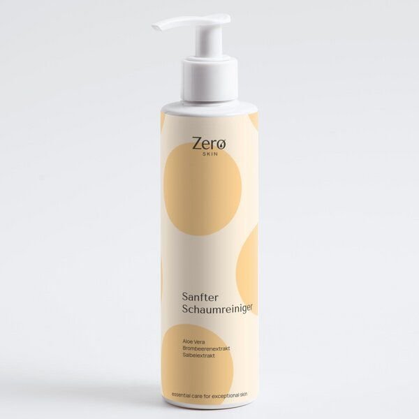 Zero Skin Sanfter Schaumreiniger - 190 ml - sanfte Reinigung für normale bis ölige Haut mit Bio-Aloe Vera & Glycerin, kl...