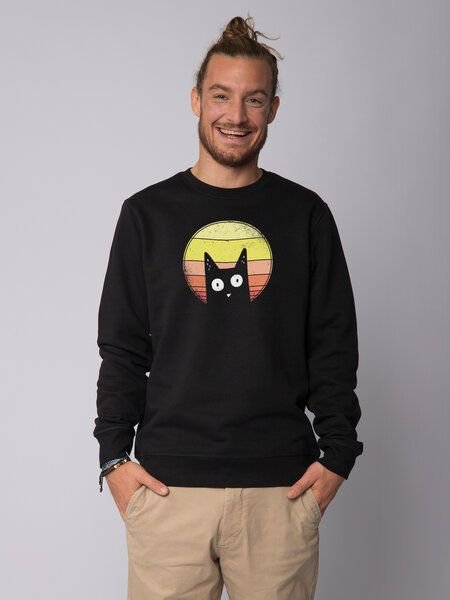 watapparel Sweatshirt Unisex Sunset Cat