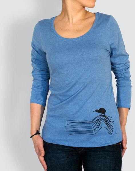 little kiwi Damen Longsleeve, "Kiwis Abenteuer"
