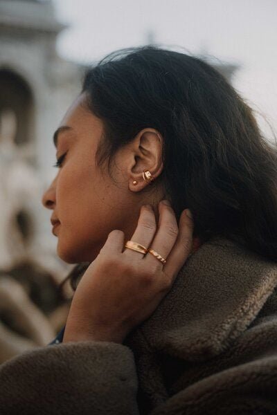 Nella & Sina Ohrring | ELIANE | Silber, Rose, Gold