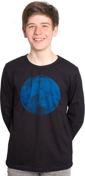 HANDGEDRUCKT "Supermond" Männer Longsleeve