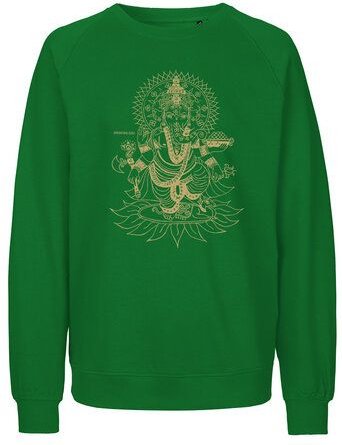 Peaces.bio - handbedruckte Biomode Bio Herren-Sweatshirt Ganesha