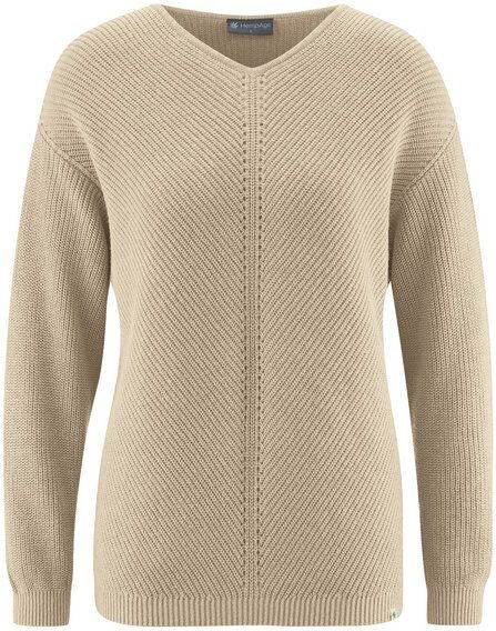 HempAge Zeitloser Pullover Hanf/Biobaumwolle