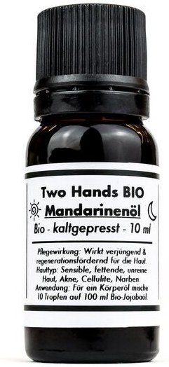Two Hands BIO Mandarinenöl - Bio - Vegan - Kaltgepresst - 10 ml