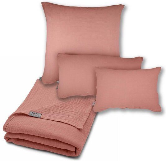 Hutch&Putch Musselin-Sommerbundle für warme Nächte (Sommerdecke 200x135 + Kopfkissenbezug nach Wahl) aus 100% Bio-Baumwo...