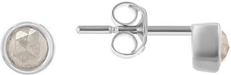 Eppi Minimalistische Ohrstecker mit Salt and Pepper Diamanten in Bezelfassung Tofine