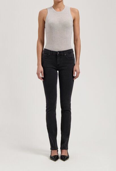 MUD Jeans Faye Low Slim - Stone Black