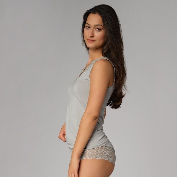 comazo Unterhemd aus Modal mit zarter Spitze