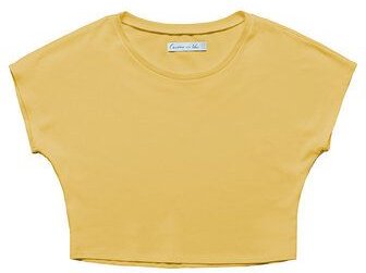 Thumbnail - l'amour est bleu Cropped T-Shirt Modell Emma