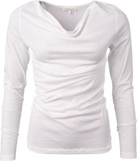 Alma & Lovis Langarmshirt mit Wasserfallausschnitt | Cascade Shirt