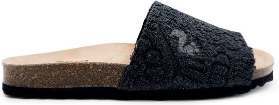 Vegane "thies ® Eco Bio Terry Slide" Sandale aus Bio-Baumwolle Frottee