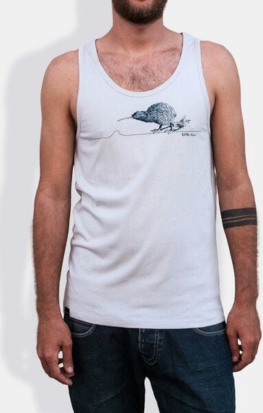 Thumbnail - little kiwi Herren Tanktop Kiwi, Grey Violet
