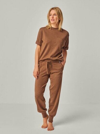 YOU LOOK PERFECT Merino Loungewear Set „Stricktop Elfie & Strickhose Bella"