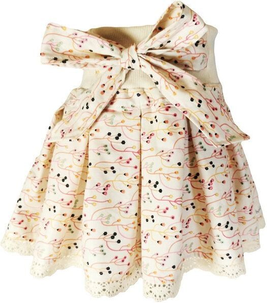 liebewicht Rock Faltenrock weiß bunt geblümt bio für Mädchen Gr.80-164