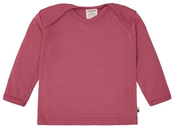 loud + proud Babys & Kinder Shirt langarm Uni mit Rippe, GOTS-zertifiziert