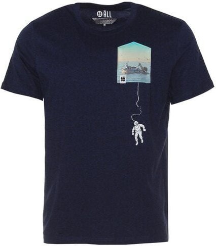 FÄDD Herren T-Shirt Rundhals aus Bio-Baumwolle "Atemlos BT" Blau