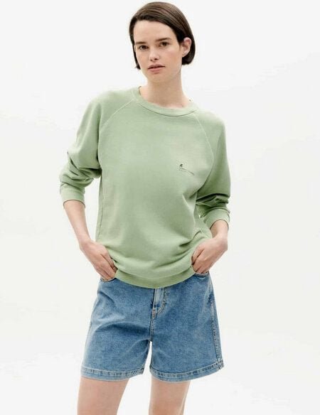 thinking mu Sweatshirt mit Rundhalsausschnitt - FTP - aus 100% biologisch angebauter Baumwolle