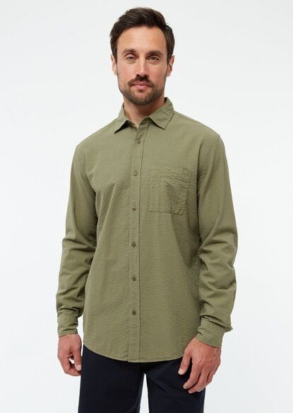 Givn Berlin Hemd GBYUVAL aus Bio-Baumwoll Seersucker