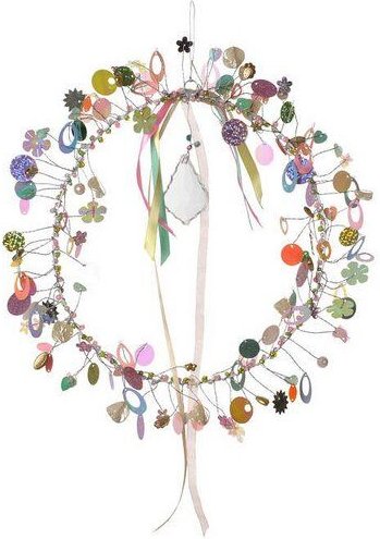 Just Be Fensterschmuck Perlenkreis mit Kristall