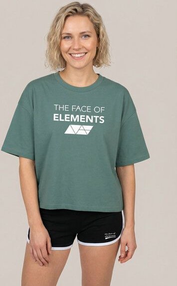 THE FACE OF ELEMENTS BOLD - RELAXED BOXY FIT T-SHIRT AUS BIO-BAUMWOLLE