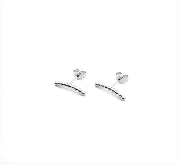 MOANINA Ohrringe Santo Pure Studs - 925 Silber/18k Gold Vermeil
