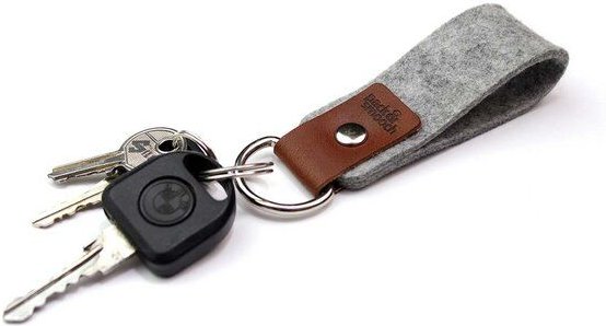 Pack & Smooch Schlüsselanhänger SELBY aus 100% Merino Wollfilz (Mulesing-frei) und Leder