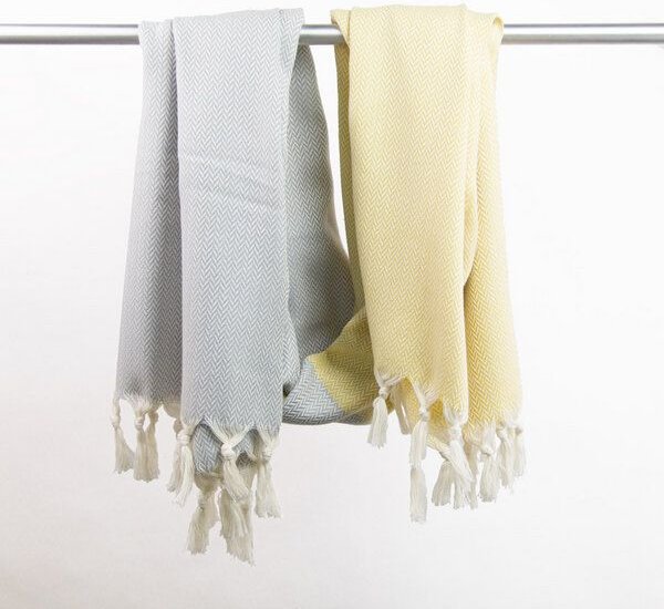 Yolunda Hamamtuch, Strandtuch Manolya Bio-Baumwolle in 8 Farbkombinationen