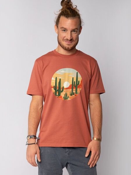 watapparel T-Shirt Unisex Sonnenuntergang in der Wüste
