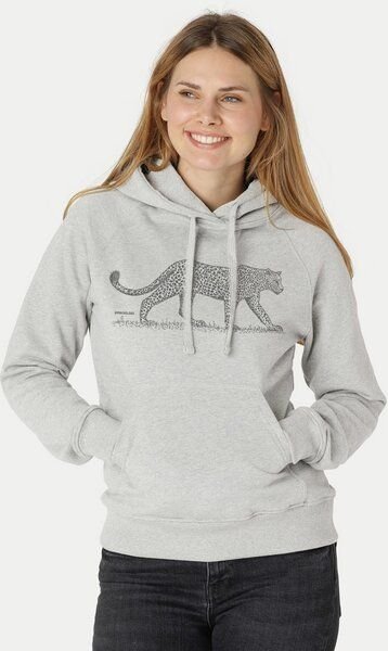 Peaces.bio - handbedruckte Biomode Bio-Damen-Kapuzensweater Leopard
