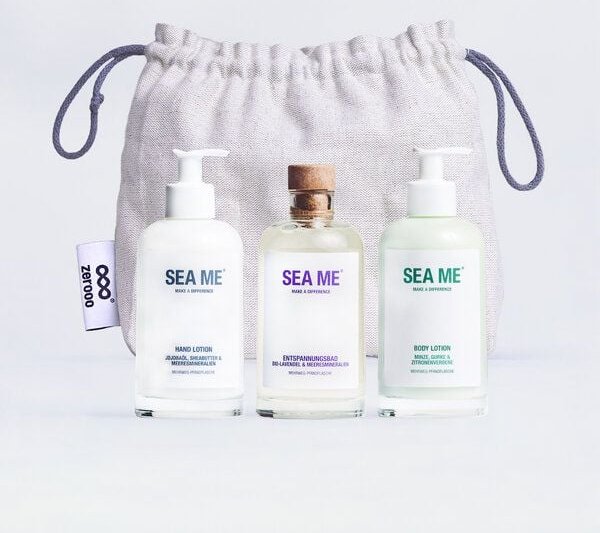 SEA ME Wellness Set mit Body Lotion, Hand Lotion und Entspannungsbad | vegan | Geschenke Set