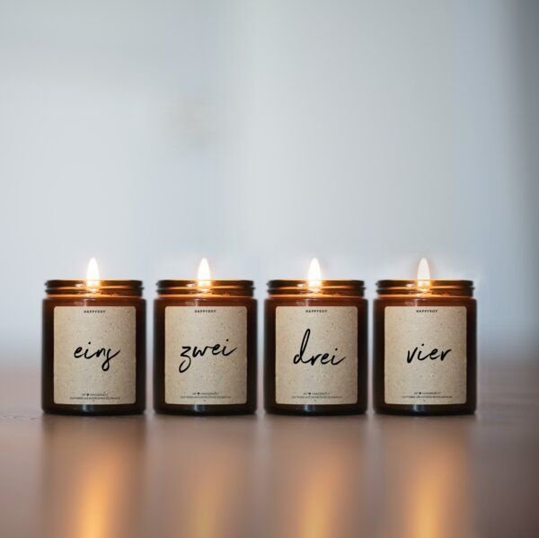 HAPPYSOY Adventskerzen 1,2,3,4 (No. 2)