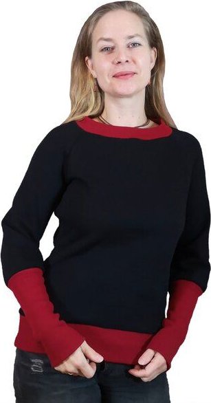 liebewicht Pullover Sweatshirt kurz mit langen Bündchen