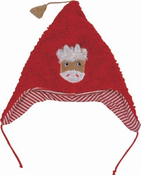 Pat und Patty Kindermütze "Pferd" ,100 % Baumwolle , Plüsch