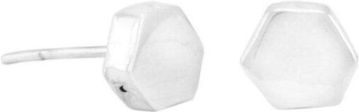 pakilia Silber Ohrstecker Sechseck Fair-Trade und handmade