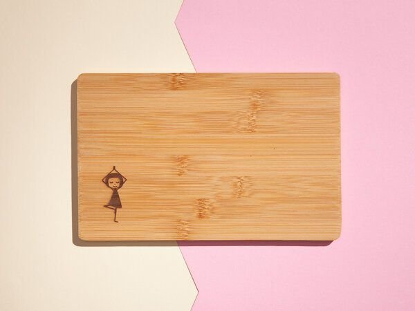 FellHerz Frühstücksbrettchen aus Bambus