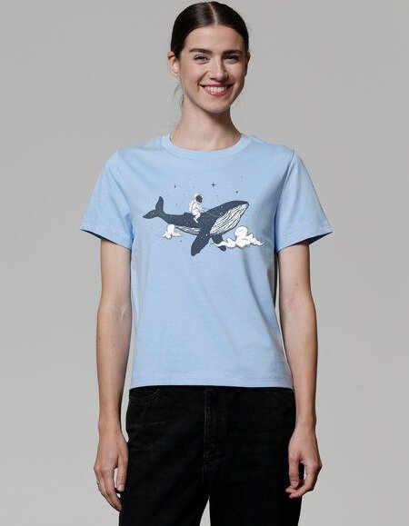 watapparel T-Shirt Frauen Spacewhale