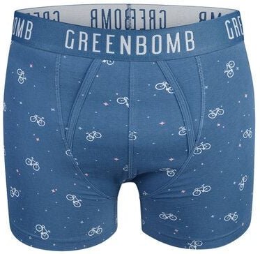 GREENBOMB Bike Space 2 Trunk - Figurbetonte Trunk aus Bio-Baumwoll Mix / hochwertiger Print / GOTS / Fair & Vegan