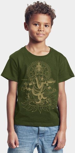 Peaces.bio - handbedruckte Biomode Bio-Kinder T-Shirt Ganesha