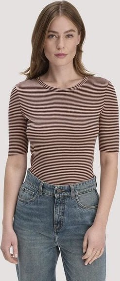 hessnatur Softrib Streifen T-Shirt Fitted aus Bio-Baumwolle und TENCEL Modal