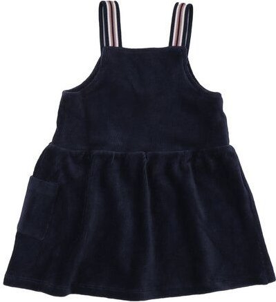 Kinder Cord-Latzkleid GOTS-zertifiziert aus Bio-Baumwolle dunkelblau – Walkiddy