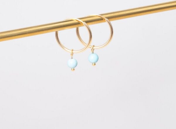 fejn jewelry Creole 'gemstone hoop'