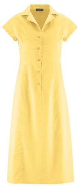 HempAge Damen schlichtes Hemdblusenkleid Hanf/Biobaumwolle