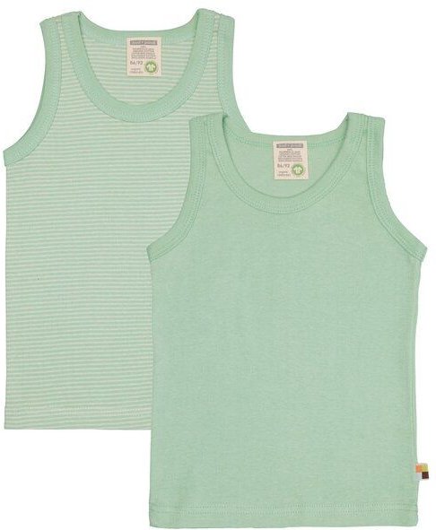 loud + proud Babys & Kinder Doppelpack Unterhemden aus Feinripp, GOTS-zertifiziert