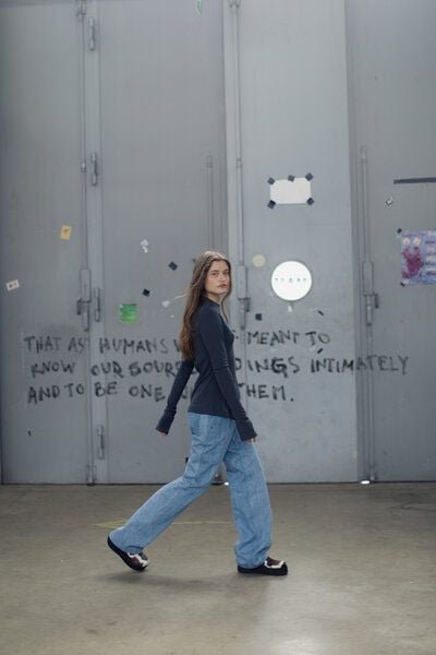 IVA RYCH Jeans in blau I Deadstock