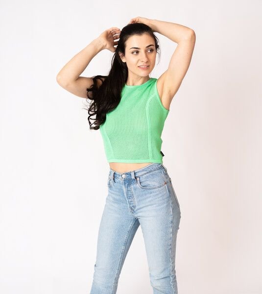 GARY MASH Gestricktes cropped Top Rosita aus Biobaumwolle